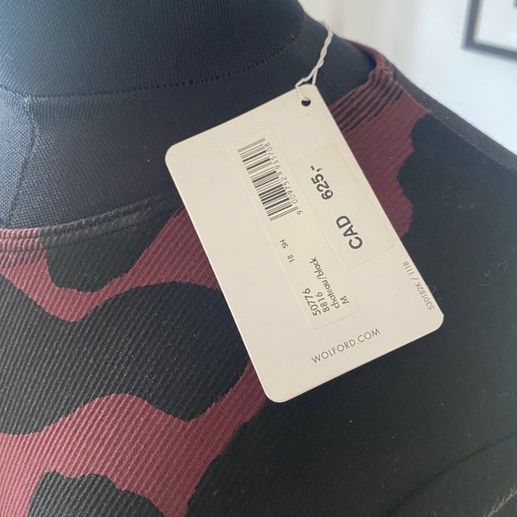 Wolford 50776 Leo Seamless Dress Chateau/Black ( M ) NTW - Picture 11 of 13